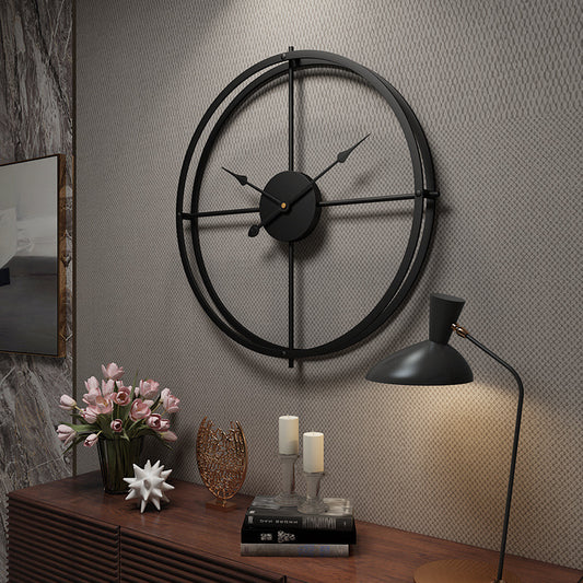 Elegant Metal Minimalist Wall Clock