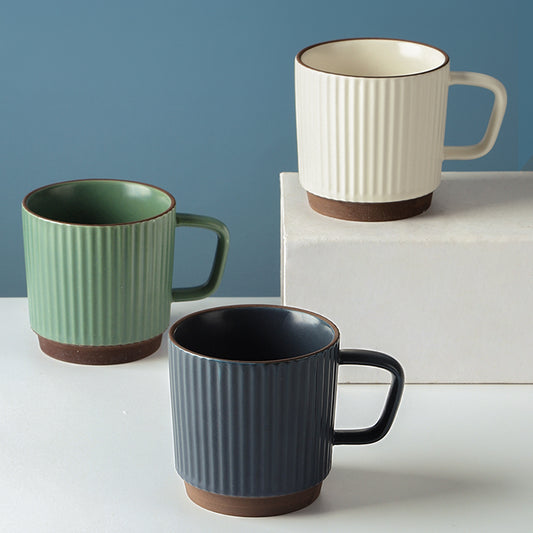 Vertical Rib Ceramic Mug