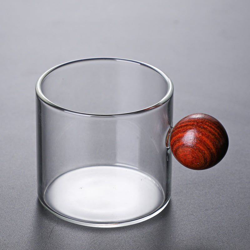 Ball Handle Glass Mug