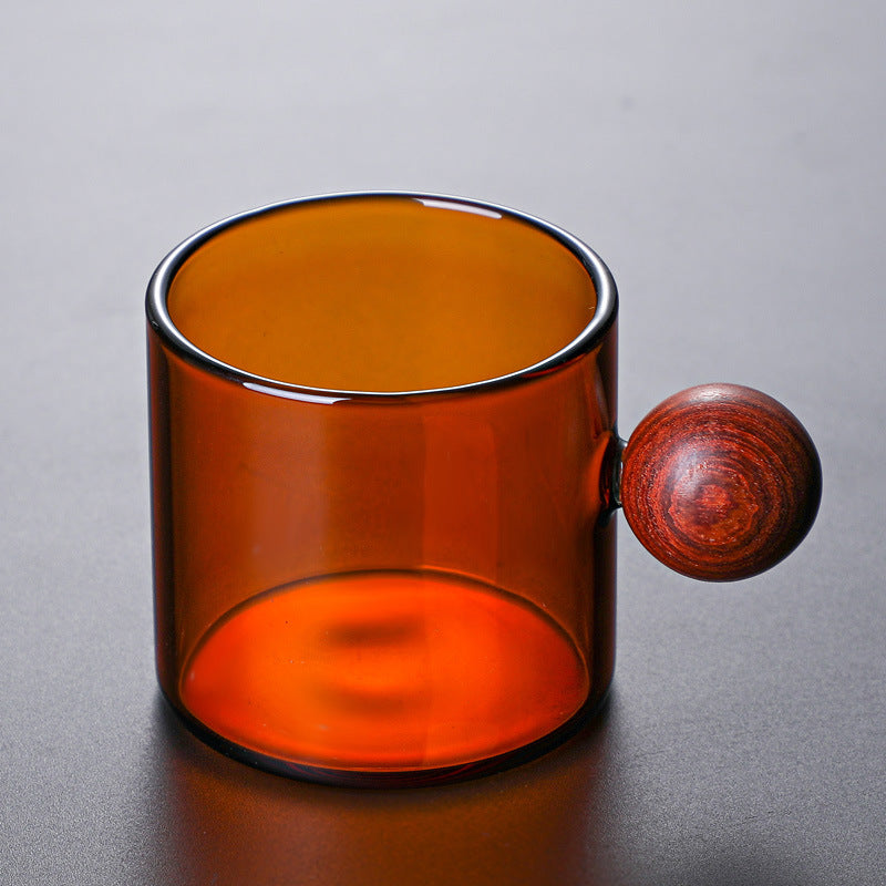 Ball Handle Glass Mug