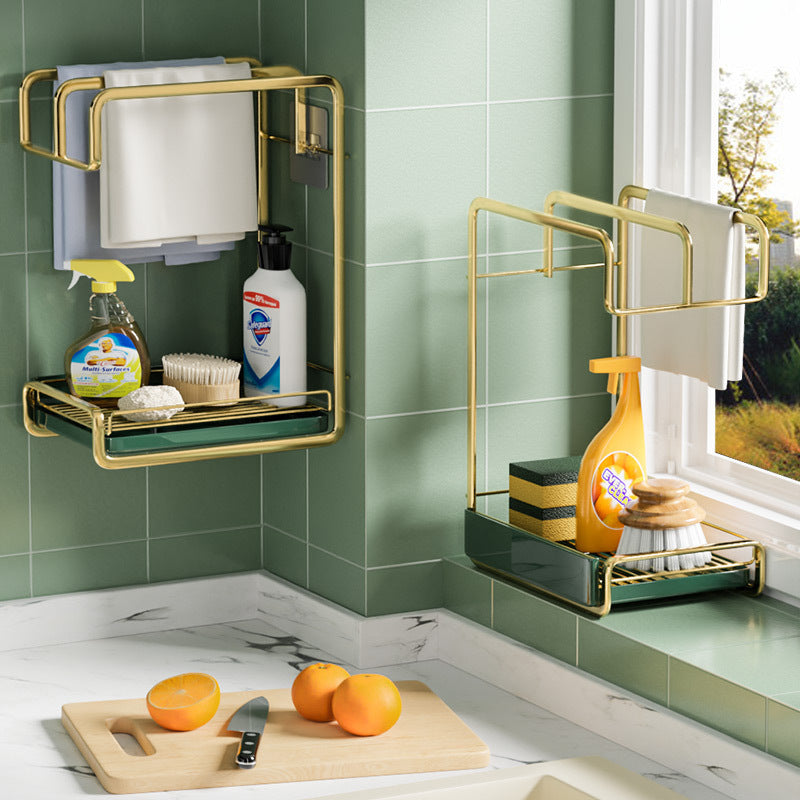 Multi-Purpose Sponge Holder with Removable Drip Tray