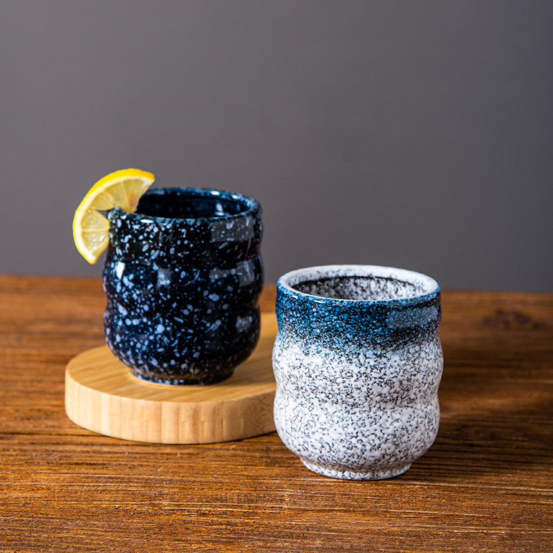 Vintage Ceramic Ripple Mug