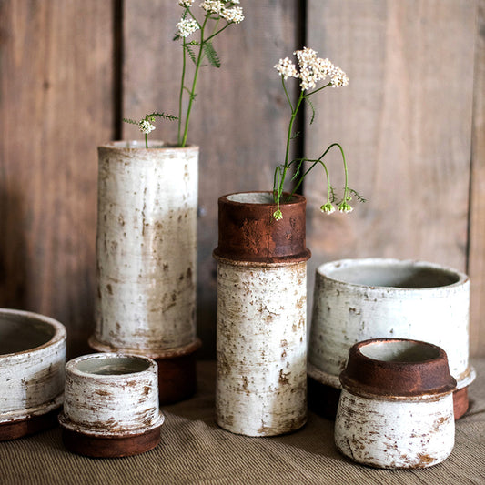 Rustic Ceramic Vase Set