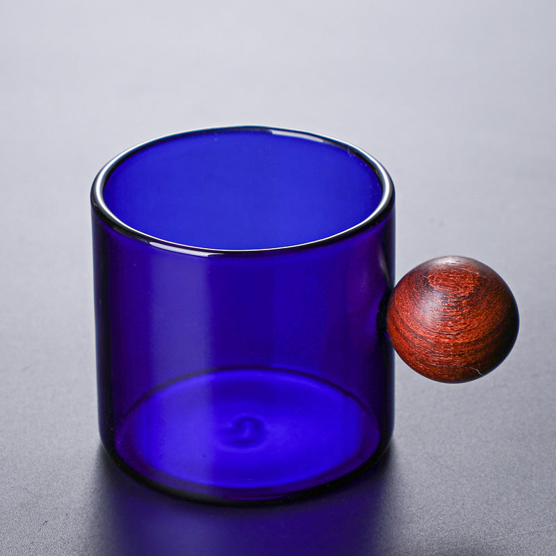 Ball Handle Glass Mug