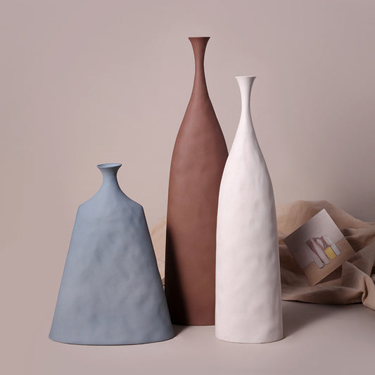 Nordic Minimalist Ceramic Vase Set