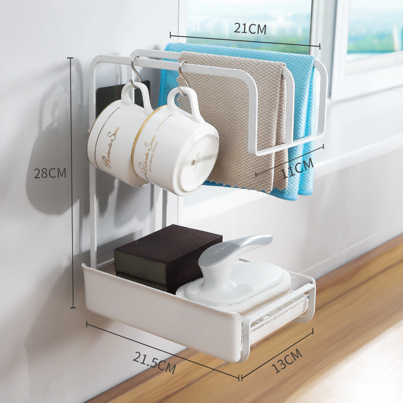 Multi-Purpose Sponge Holder with Removable Drip Tray