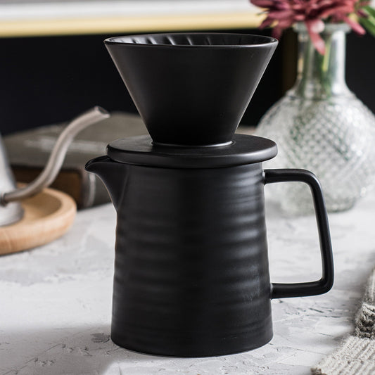 Ceramic Coffee Pot with Filter Cup