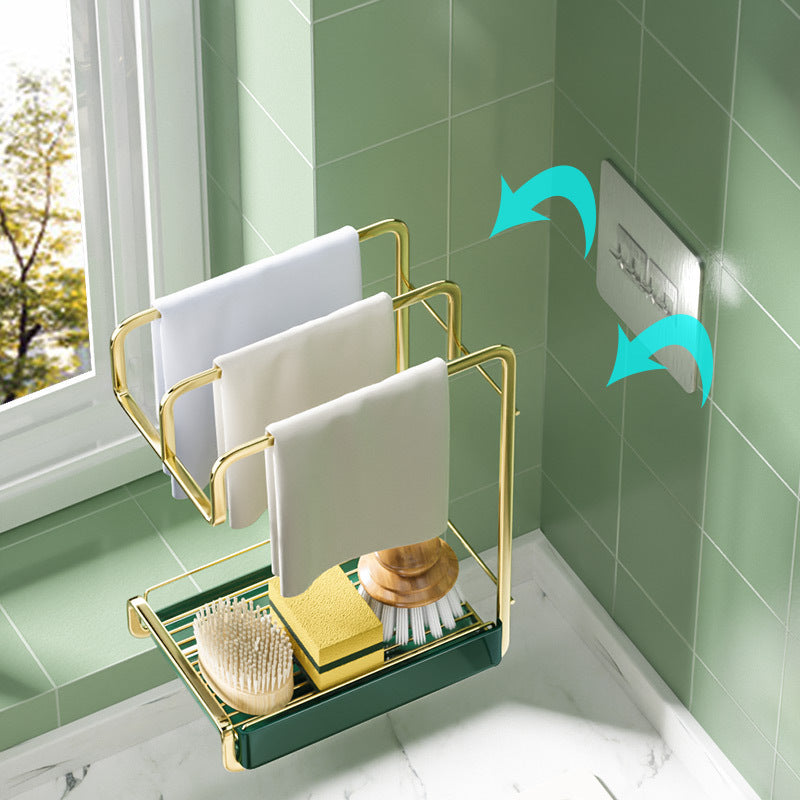 Multi-Purpose Sponge Holder with Removable Drip Tray