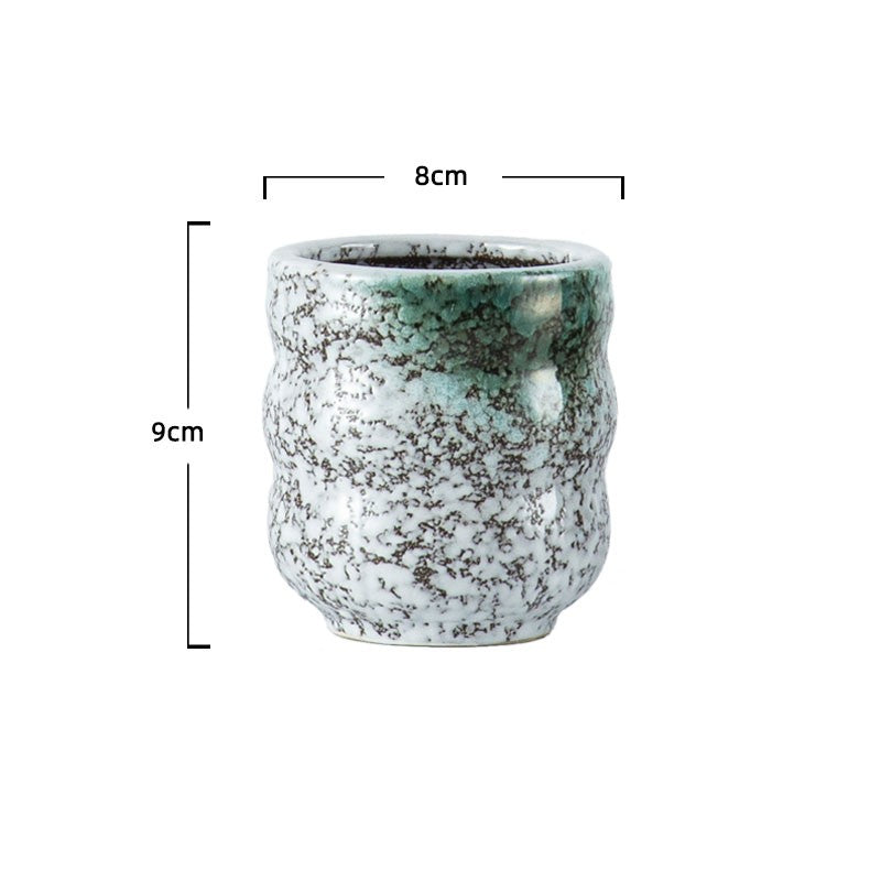 Vintage Ceramic Ripple Mug