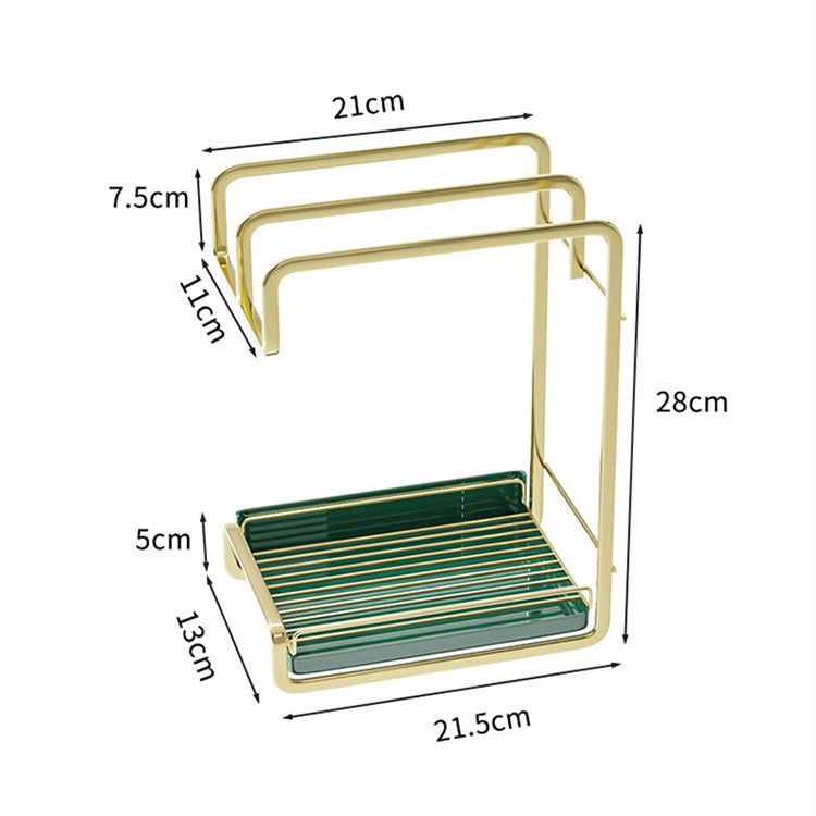 Multi-Purpose Sponge Holder with Removable Drip Tray