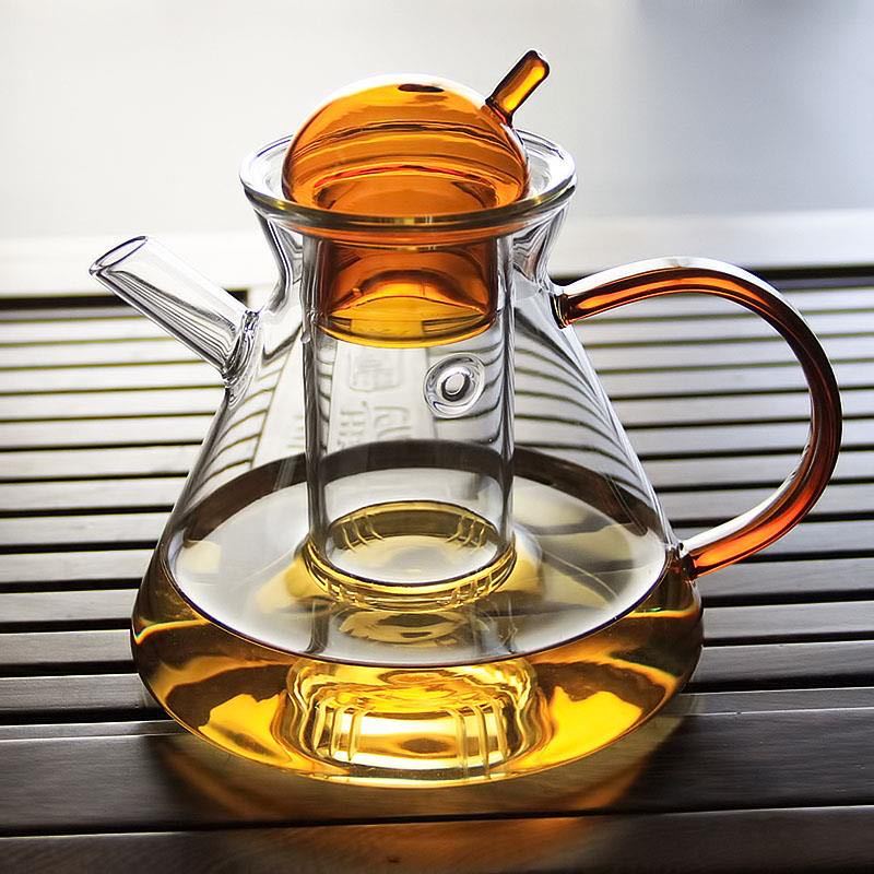 Glass Teapot with Infuser and Matching Cups